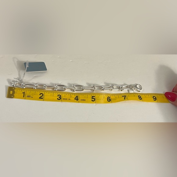 MIA Fiore Sterling Silver Plated Bronze U Link Italy Bracelet New - Picture 7 of 16